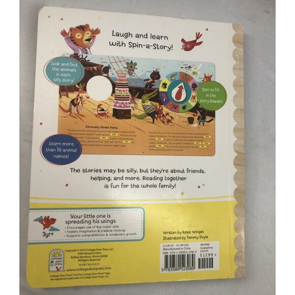 Silly Animal Stories Spin A Story Board Book - Picture 4 of 6